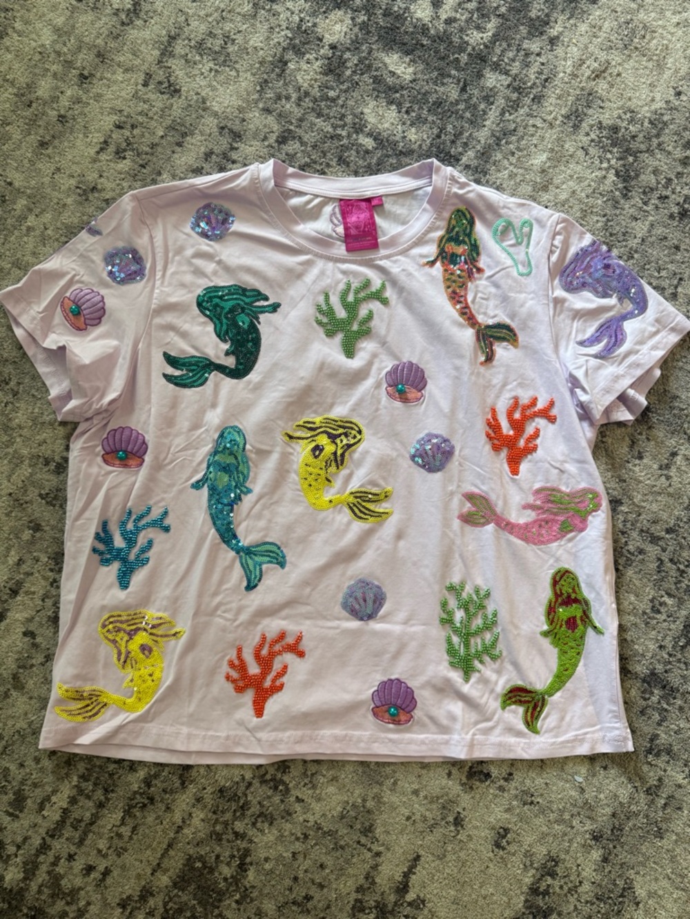 QUEEN OF SPARKLES Sequin Mermaid Shirt